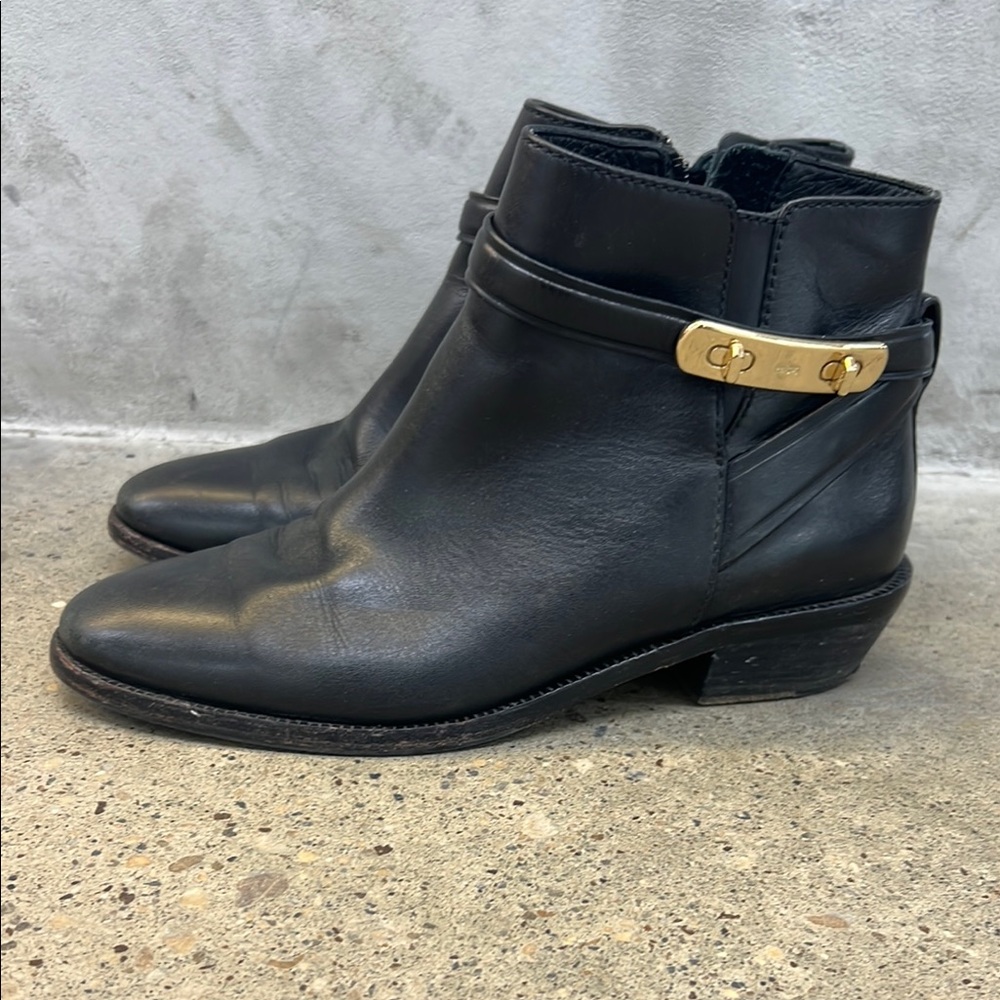 Coach Leather Ankle Booties